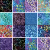 Bali Palettes Rainbow- 5 in Squares - 42pc