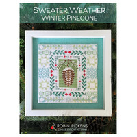 Sweater Weather: Winter Pinecone Cross Stitch Pattern