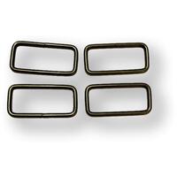 Rectangle Rings 38 mm x 18 mm - Antique (set of 4)