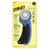 Olfa Ergonomic PACIFIC BLUE Splash Rotary Cutter 45mm