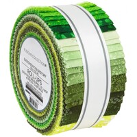 Robert Kaufman Fabrics RU-232-41 Kona Cotton Solids New Dark Roll Up 41  2.5-inch Strips Jelly Roll Assorted Single