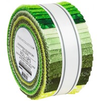 Fusions Collection - Evergreen Colourstory 2 1/2 in Strips x 40