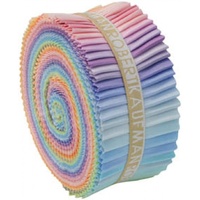 Kona Cotton Solids Jelly Roll- New Pastel Palette- 41pcs