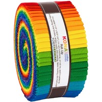 Kona Cotton Bright Rainbow Palette 2 1/2 in Strips 40pc