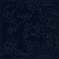 Sashiko Cloth - ARA-NAMI