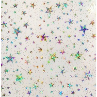 Clear Vinyl - Glitter Stars