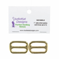 SKD - 1in Slide Buckle Brass 2pk