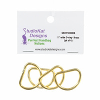 SKD - 1in D-Ring Brass 4pk