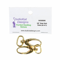 SKD - 5/8in Snap Hook Brass 2 per pack