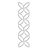 Quilt Stencil | Pumpkin Seed Border 2-1/2in 