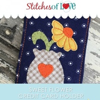 Sweet Flower Credit Card Holder Pattern