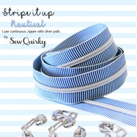 Stripe it Up Nautical Zipper by Sew Quirky
