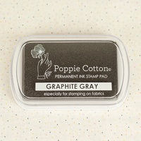 Permanent Ink Stamp Pad Gray for stamping on fabrics