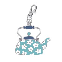 Lori Holt - Cookbook Enamel Charm - Blossom Teapot