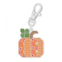 Lori Holt Bee Dots Pumpkin Enamel Happy Charm