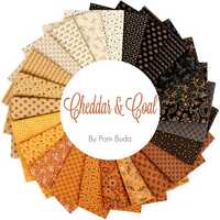Cheddar & Coal Jelly Roll 2 1/2in strips - 42pc