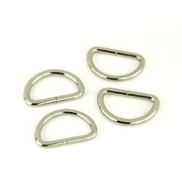 Four D-Rings 1" Nickel