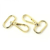Two Swivel Hooks 3/4" Gold