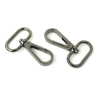 Two Swivel Hooks 1/2" Gunmetal