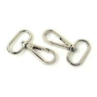 Two Swivel Hooks 1/2" Nickel