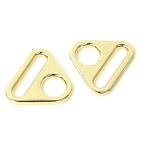 Triangle Ring 1 in - Gold -2 pc