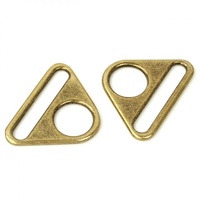 Triangle Ring 1 1/2 in  Antique -2pc