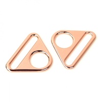 Sallie Tomato -Triangle Ring 1 1/2 in -Rose Gold -2pc