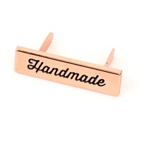 Script Handmade Label - Rose Gold