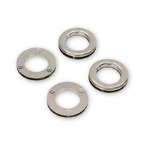 Sallie Tomato Four Screw Together Grommets 1" NICKEL