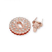 Crystal Turn Lock- ROSE GOLD