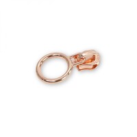 4 Circle Zipper Pulls - ROSE GOLD