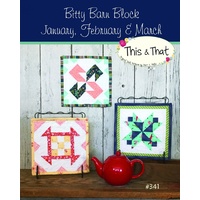 Bitty Barn Blocks Jan  Feb & March Mini Quilt Patterns