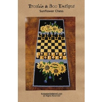 Sunflower Chess Table Runner Pattern