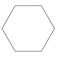 Hexagon Template - 1 inch