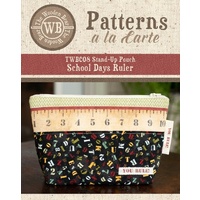 Patterns a la Carte Stand-Up Pouch- School Days Ruler Pattern