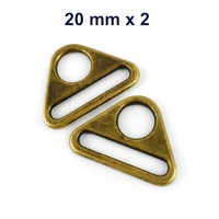 ETF Triangle Rings - Antique 20 mm
