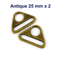 ETF Triangle Rings - Antique 25 mm
