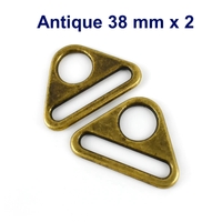 ETF Triangle Rings - Antique 38 mm