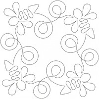 Stencil - Bee Dazzled Block