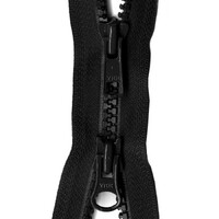 Vislon 2-Way Separating Zipper 30in Black 