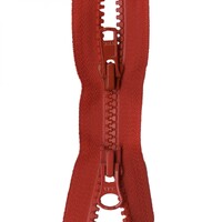 Vislon 2-Way Separating Zipper 30in RED