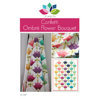 Confetti Ombre Flower Bouquet Quilt Pattern