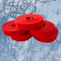 Velcro -  Red - 2 cm wide