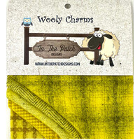 Wooly Charms Happy 5in x 5in - 5pc