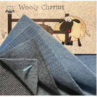 Wooly Charms Powder Blue 5in x 5in - 5pc
