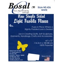 Bosal Single Sided Light Fusible Fleece