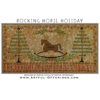 Rocking Horse Holiday Sampler Cross Stitch (Pattern only)