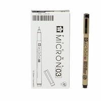 Pigma Micron Pen Black .35mm Size 03-Sakura