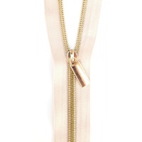 Zippers By The Yard Beige Tape Gold  #5
