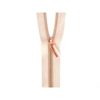 Zippers By The Yard Beige Tape Rose Gold  #5